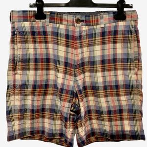 Brooks Brothers classic Indian madras shorts. 34W, 8” inseam.